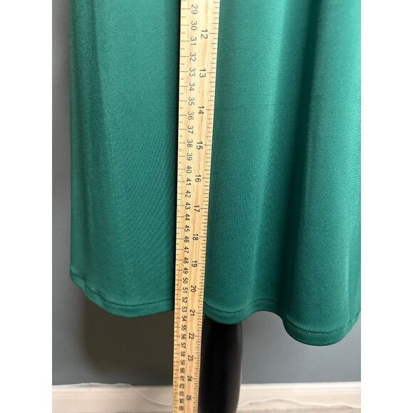 Ann Taylor Green Sleeveless Blouson Midi Dress NWT - Picture 7 of 8